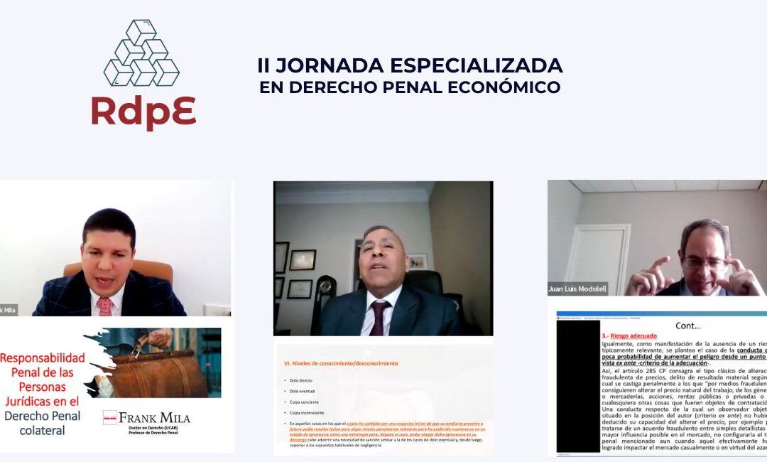 II jornada especializada en Derecho penal económico